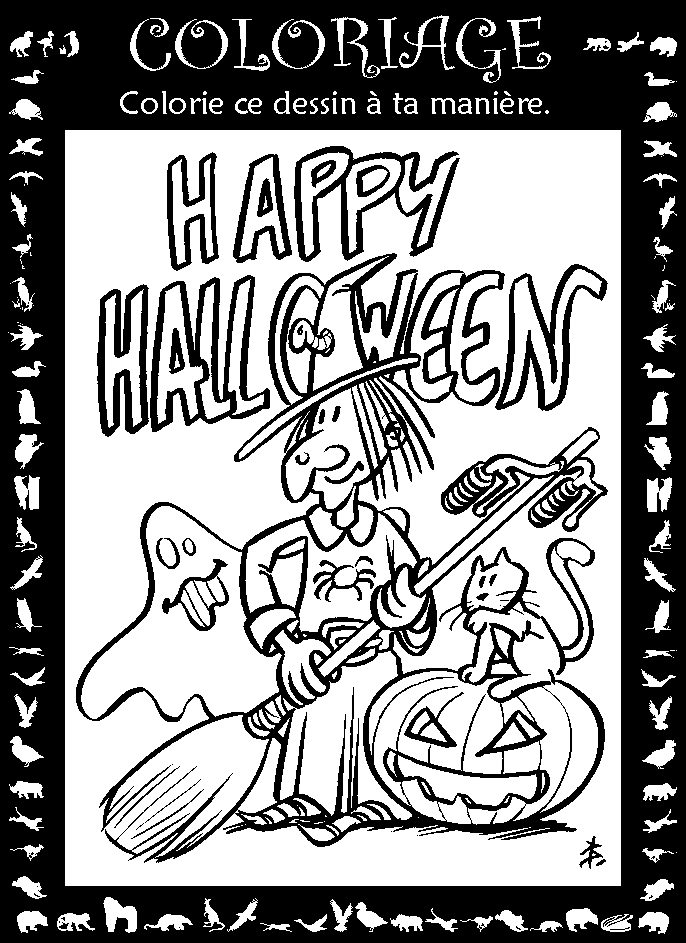 Coloriage pour Halloween